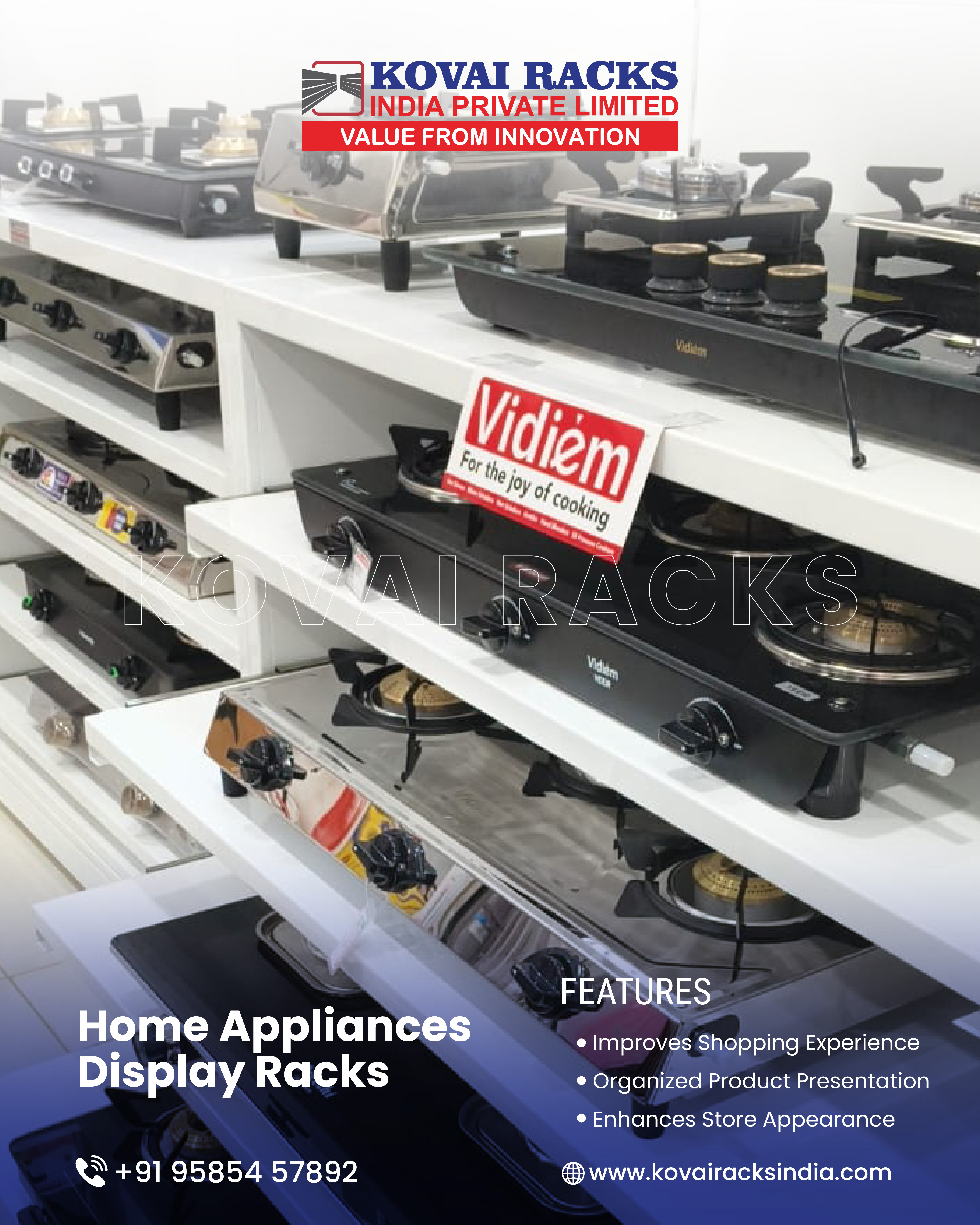 Kitchen Stove Display Rack
