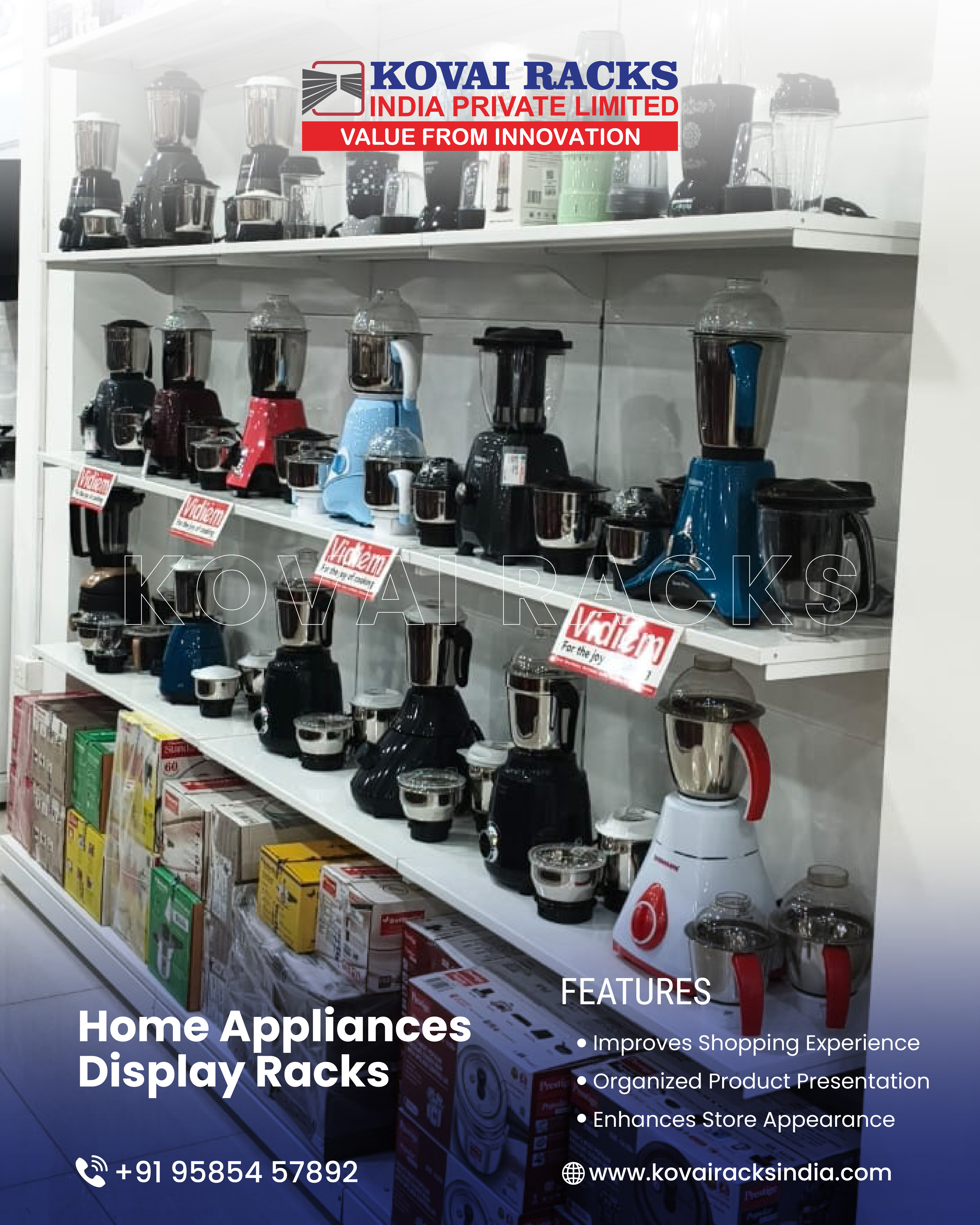 Mixer Grinder Display Rack