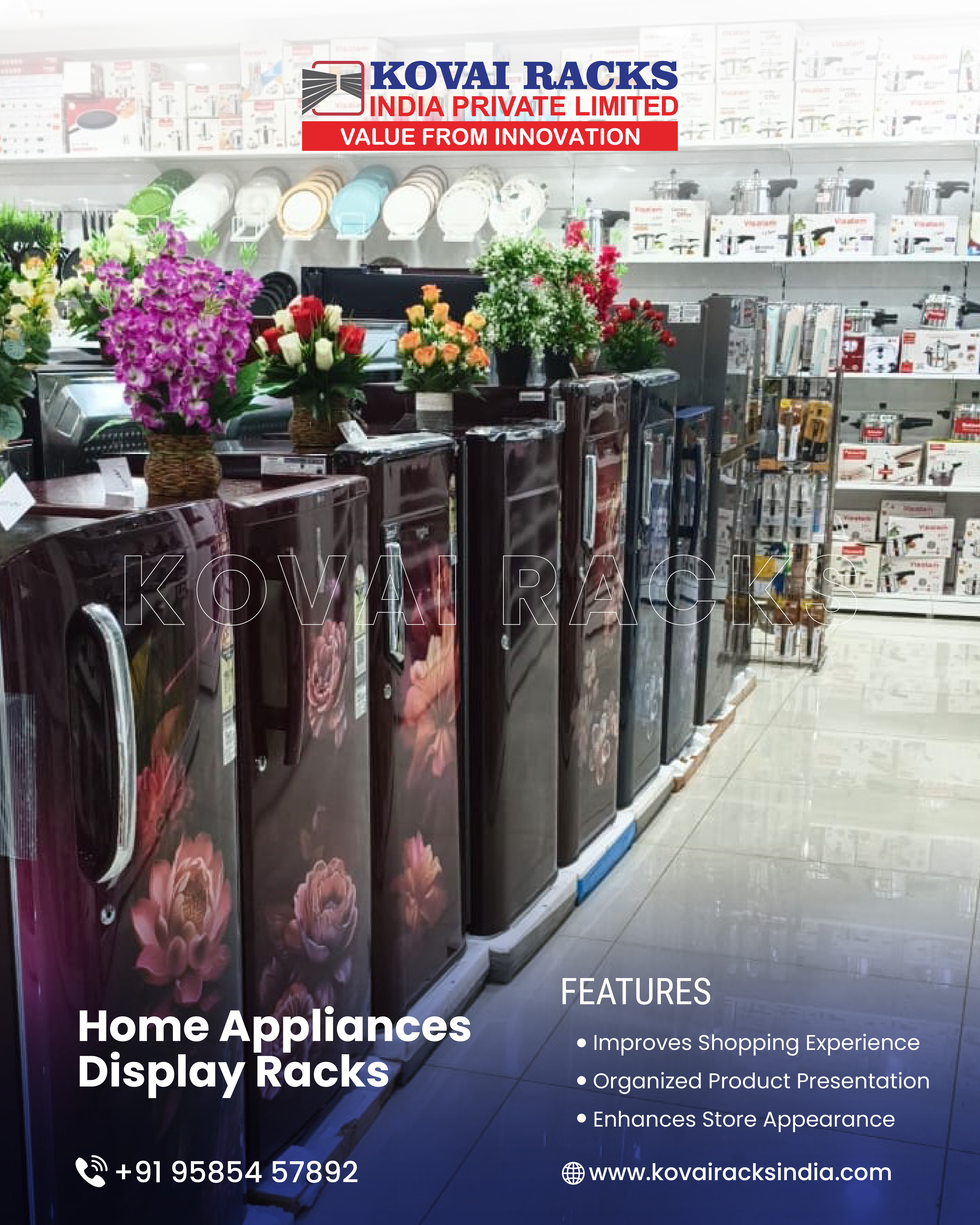 Refrigerator Display Rack