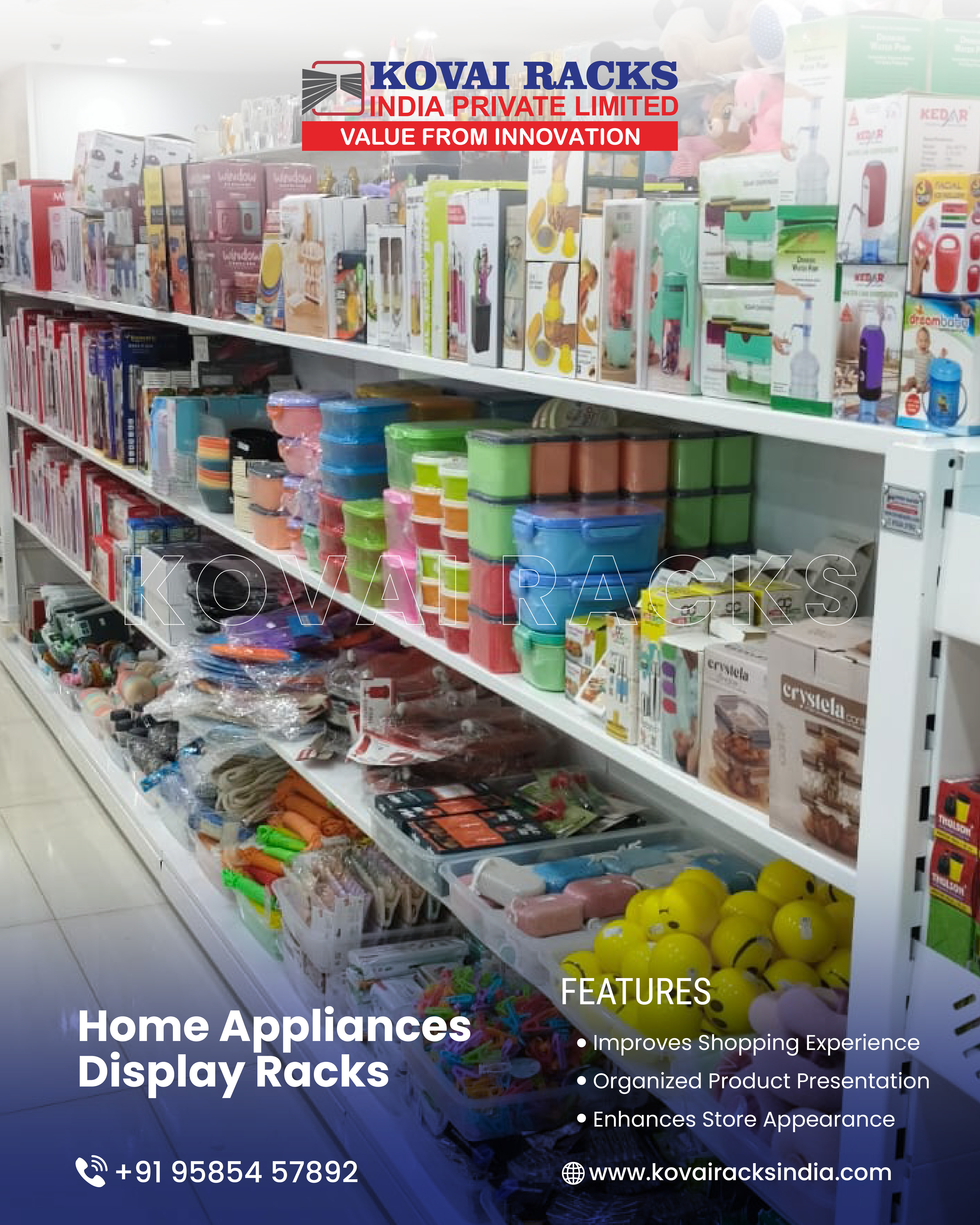 Household Plastic Storage Rack