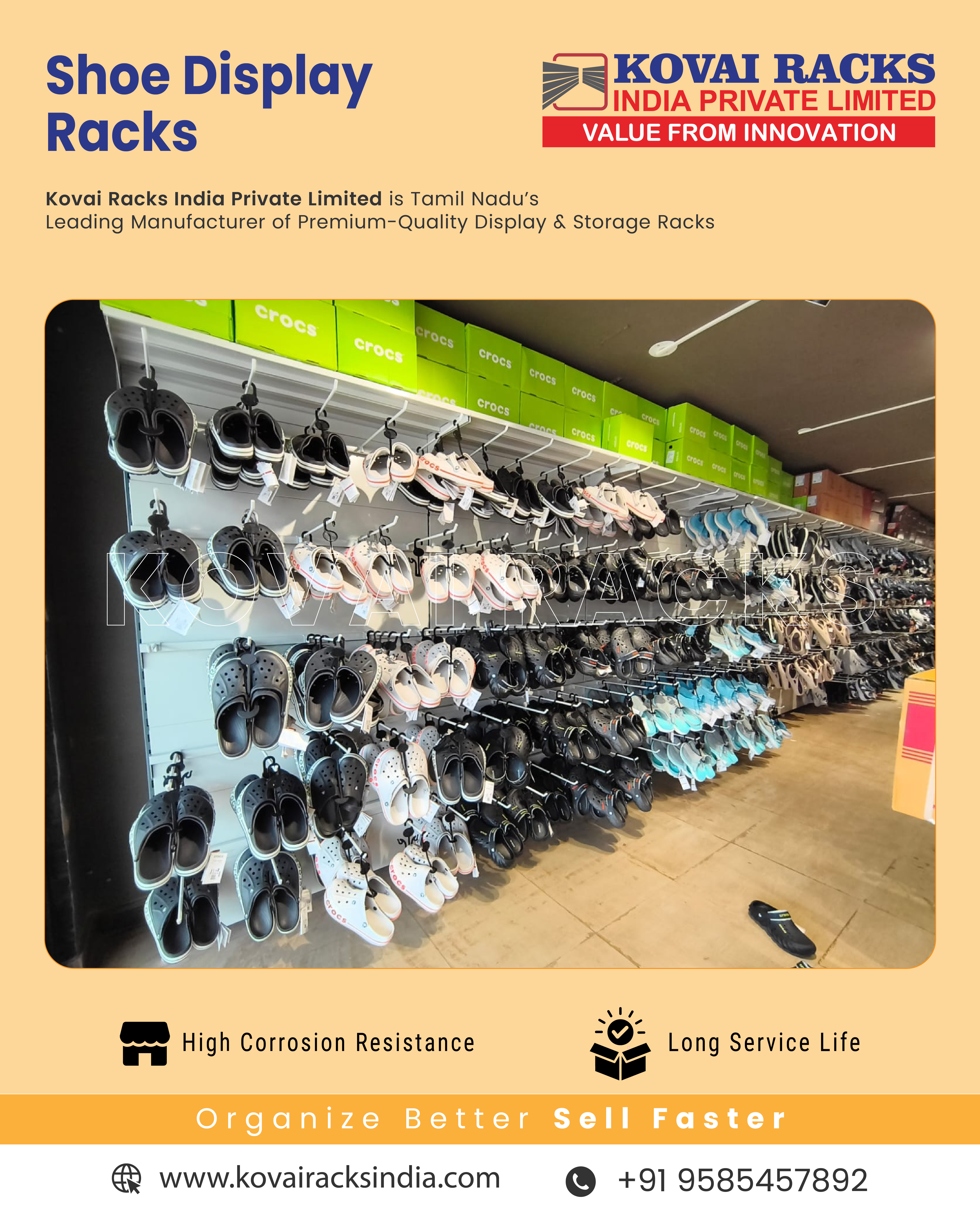 Retail Footwear Display Rack